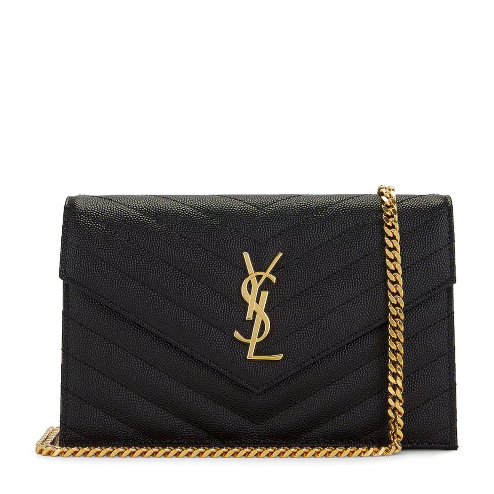 Saint Laurent Cassandra Envelope Chain Wallet Bag